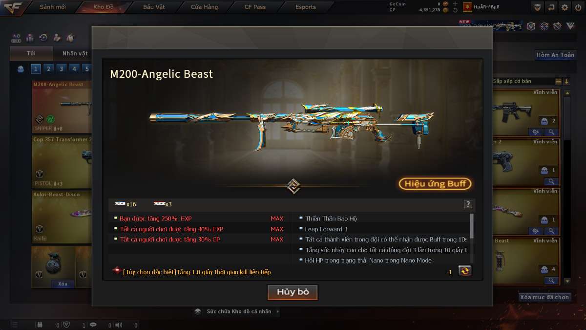 shop acc cf uy tin gia re